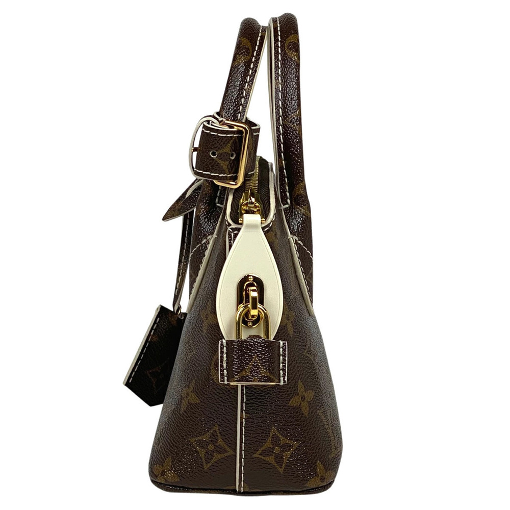 Louis Vuitton Lockit Monogram Shiny Handbag Brown